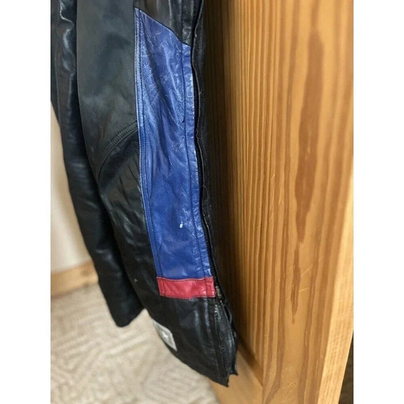 Vintage Northstar Snowmobile Overalls Leather Size M Racing Some Wear - Picture 5 of 10